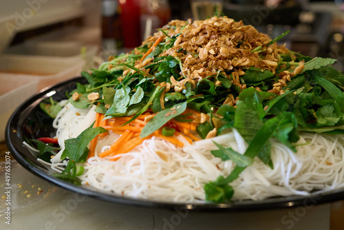 Fresh ingredients for vietnamese salad photo