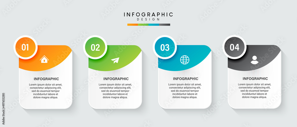Steps business data visualization timeline process infographic template ...