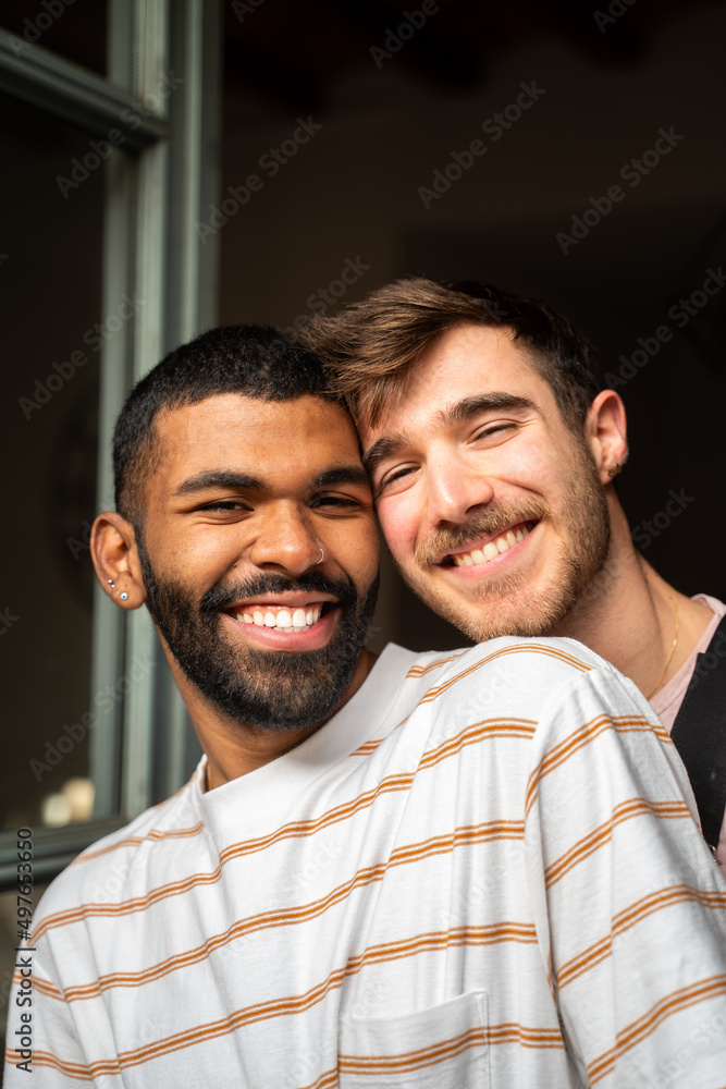 Happy Gay Couple Portrait Happy Gay Couple Portrait