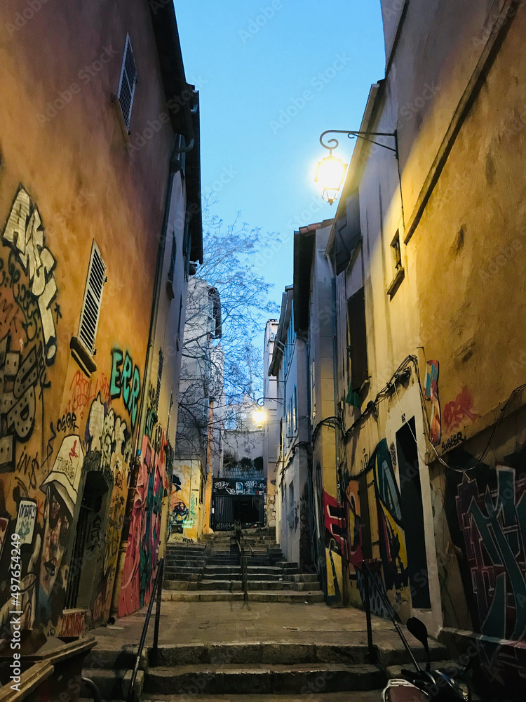 Fototapeta premium City of Marseille, France. Winter 2022