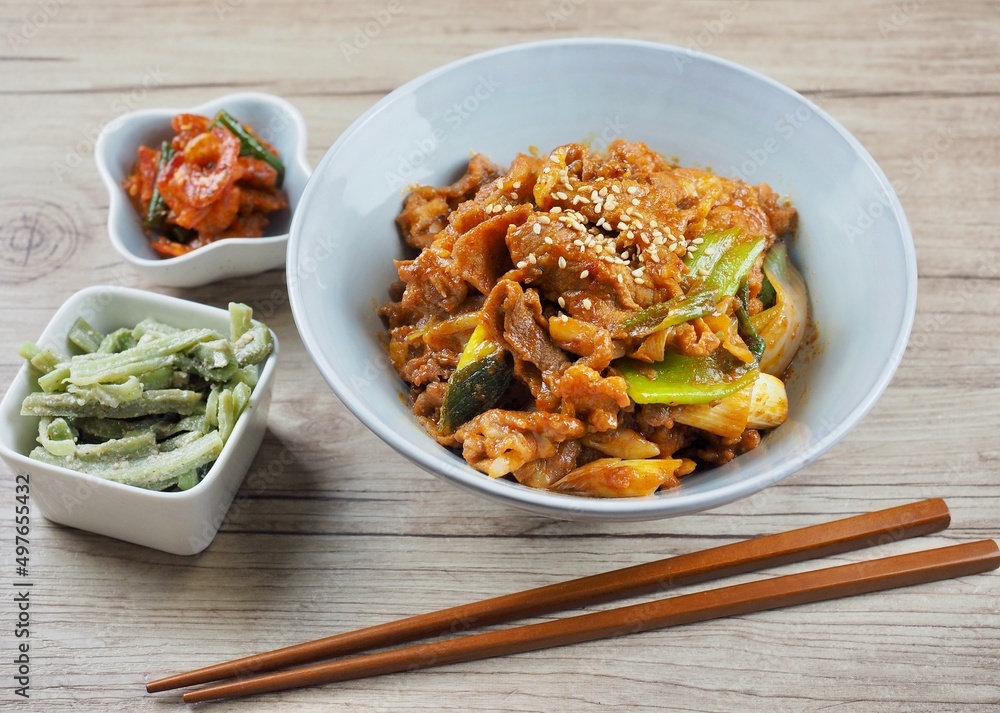 한국음식 제육볶음, 요리, 반찬
