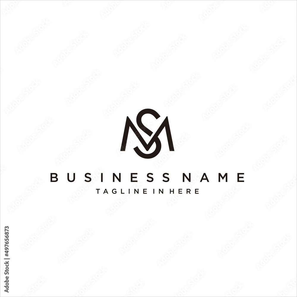 simple MS logo design.monogram SM letter vector logotype simple MS logo design.monogram SM letter vector logotype