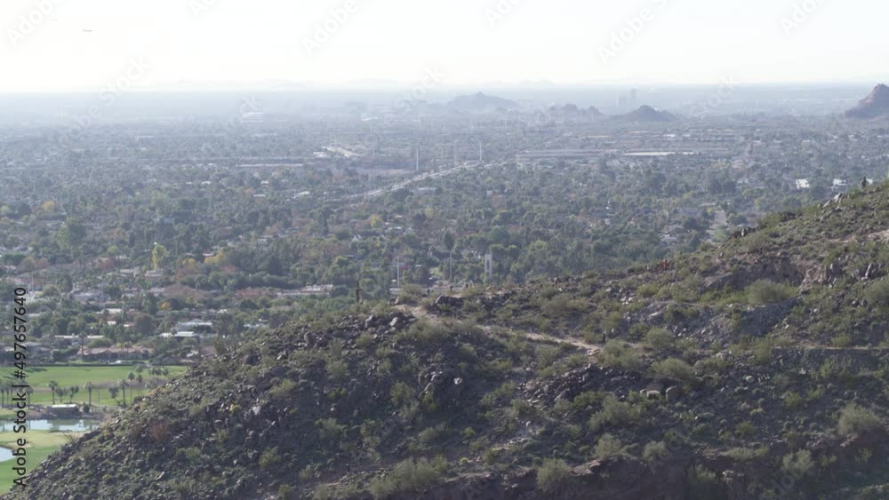Camelback mountain Scottsdale arizona hikers aerial tilt down Inspire 2 ProRes Camelback mountain Scottsdale arizona hikers aerial tilt down Inspire 2 ProRes