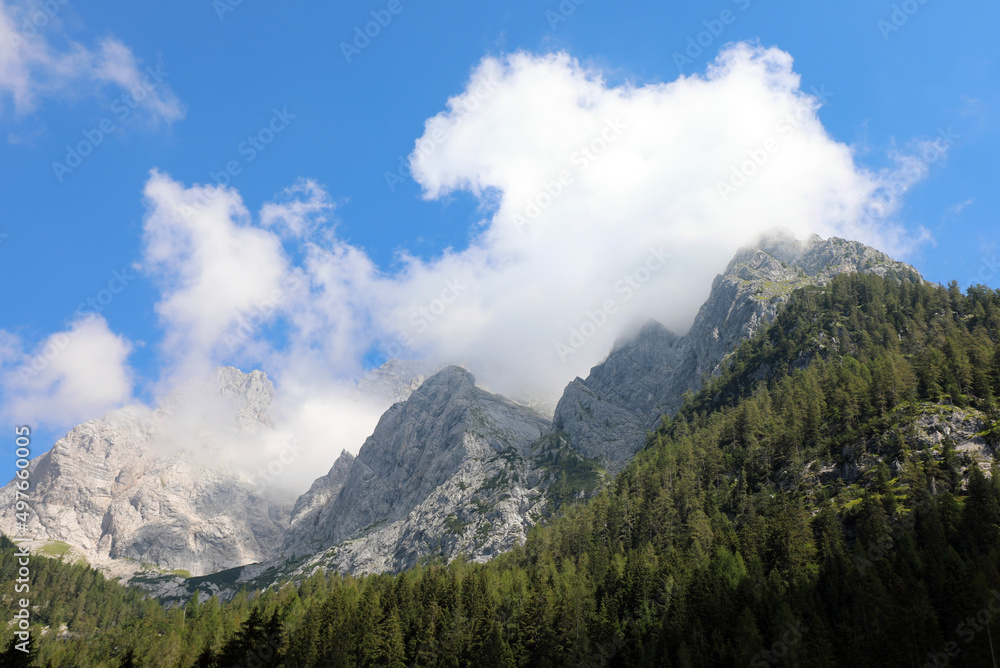 European Alps in the Carnia Region in the Northern Italy