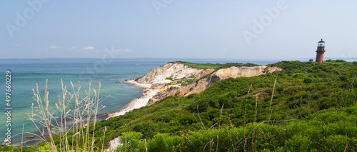 Old lighthouse at Gay Head, Aquinnah, Martha's Vineyard photo