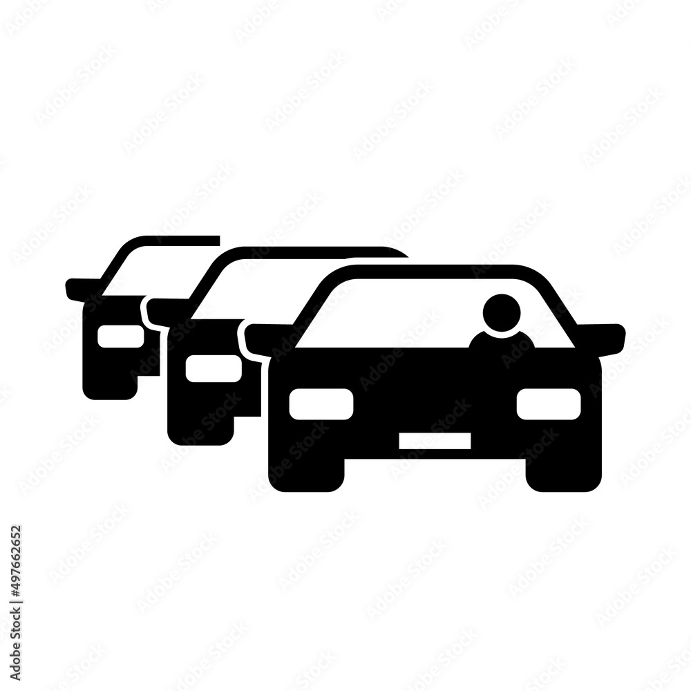 Carpool icon. Car sharing.