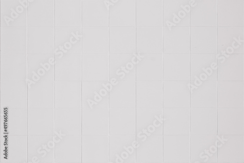 White ceramic wall and floor tile abstract background. Pattern geometric gray mosaic texture design element.