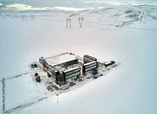 CO2 carbon capture plant - climate change solutions technology Iceland photo