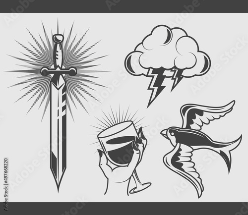 minimalist tattoo icons