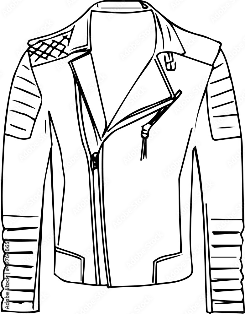 Premium Vector  Sketch hand drawn mens jacket