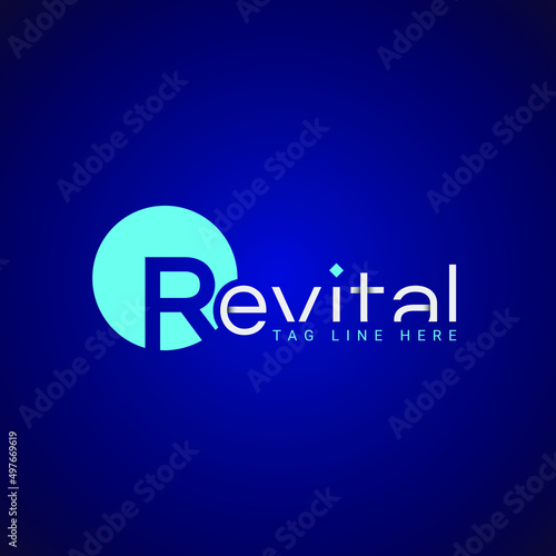 Combine Shape Creative Re-vital Logo Make, Custom Creative Vector Design.