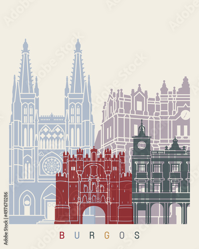 Burgos skyline poster