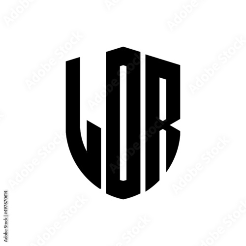 LDR letter logo design. LDR modern letter logo with black background. LDR creative  letter logo. simple and modern letter logo. vector logo modern alphabet font overlap style. Initial letters LDR  photo