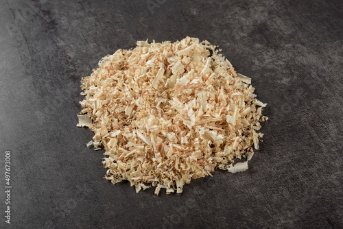 white rice on wooden background