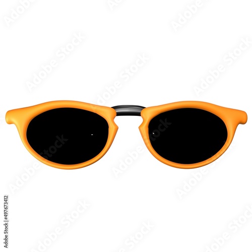 Diamonds sunglasses with orange frames