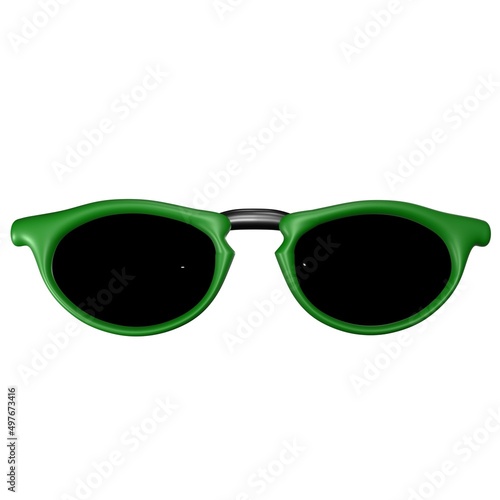 Diamonds sunglasses with green frames