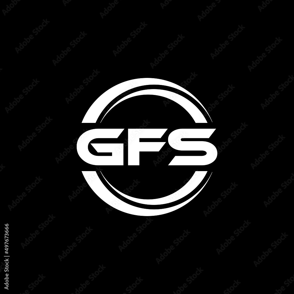 GFS letter logo design with black background in illustrator, vector logo modern alphabet font overlap style. calligraphy designs for logo, Poster, Invitation, etc. GFS letter logo design with black background in illustrator, vector logo modern alphabet font overlap style. calligraphy designs for logo, Poster, Invitation, etc.