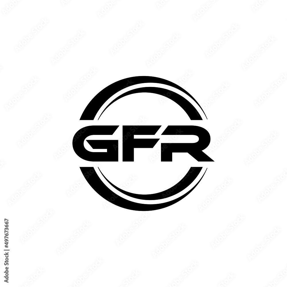 GFR letter logo design with white background in illustrator, vector logo modern alphabet font overlap style. calligraphy designs for logo, Poster, Invitation, etc. GFR letter logo design with white background in illustrator, vector logo modern alphabet font overlap style. calligraphy designs for logo, Poster, Invitation, etc.