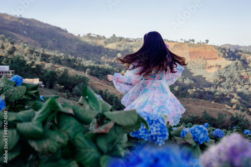 woman in garden