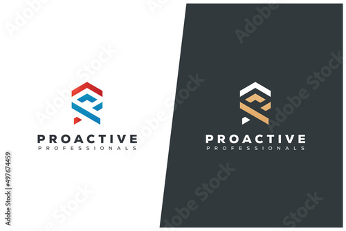 P Letter Vector Monogram Logo Concept Design
