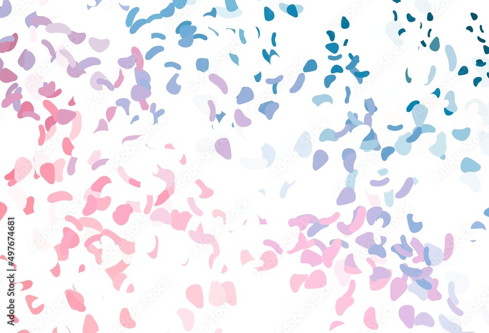 Light blue, red vector backdrop with abstract shapes. Light blue, red vector backdrop with abstract shapes.