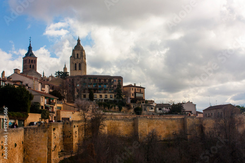 Ciudad de Segovia, en Castilla y León, España.
