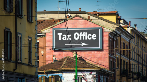 Street Sign to Tax Office