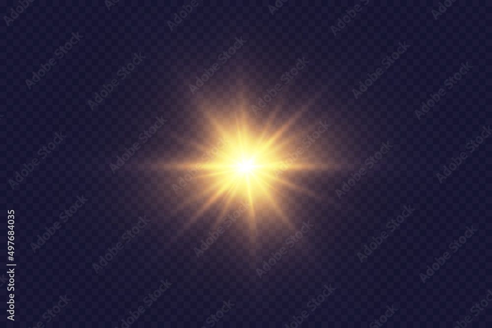 Bright light effects. Shiny stars.glare, explosion, sparkle, line, sun flare, spark and stars.