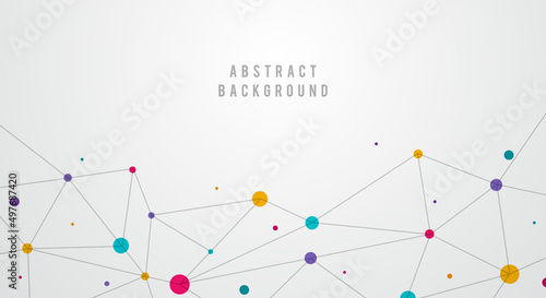 Abstract Low Poly Technology Background