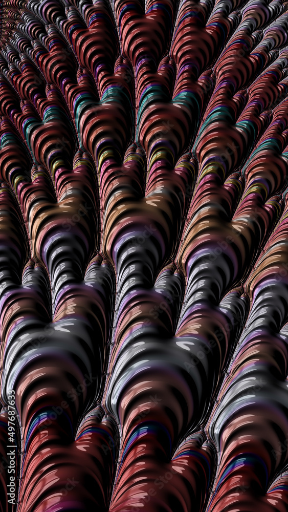 Ornate colourful and digitally generated 3D background Ornate colourful and digitally generated 3D background