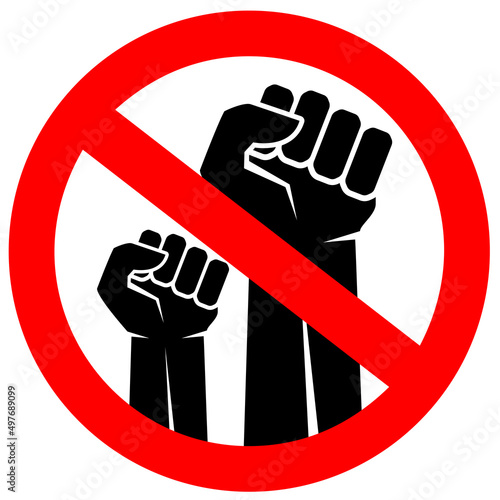 No strike vector prohibition sign