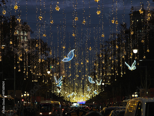Barcelona, Passeig de Gràcia. Catalonia, Spain.