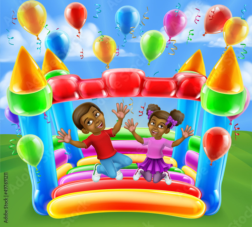 Bouncy House Castle Jumping...