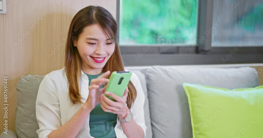 woman using mobile at home woman using mobile at home