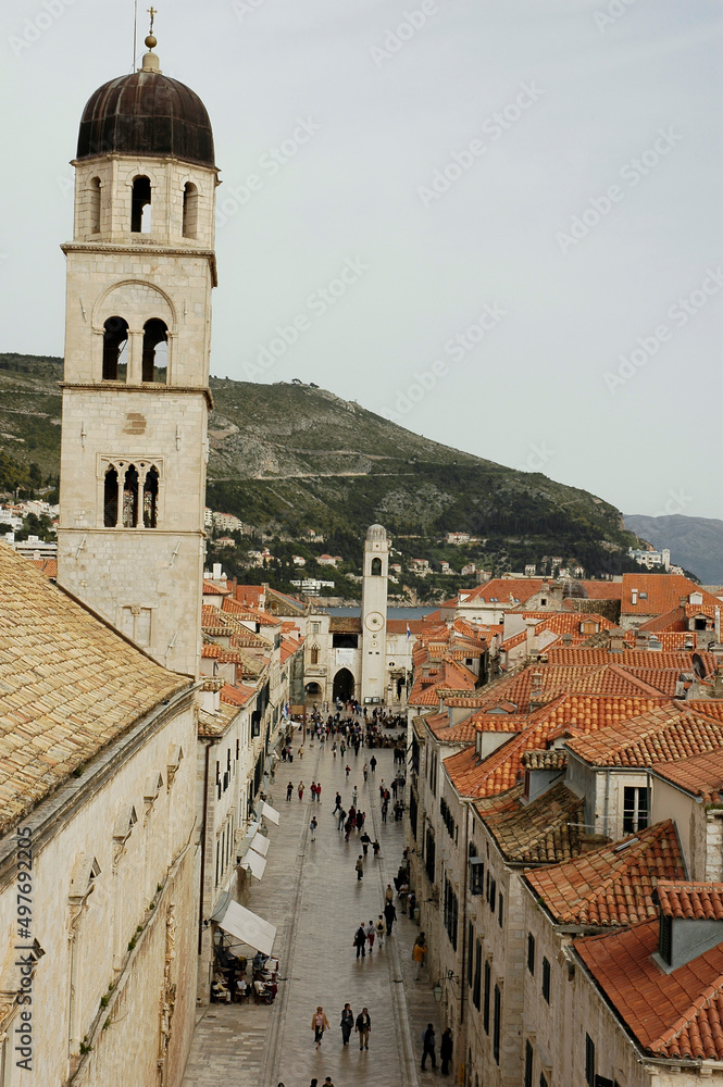 Dubrovnik, Croatia. The Stradun