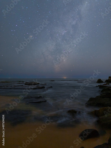Milky way rising over Turimetta Beach, Sydney, Australia. © AlexandraDaryl