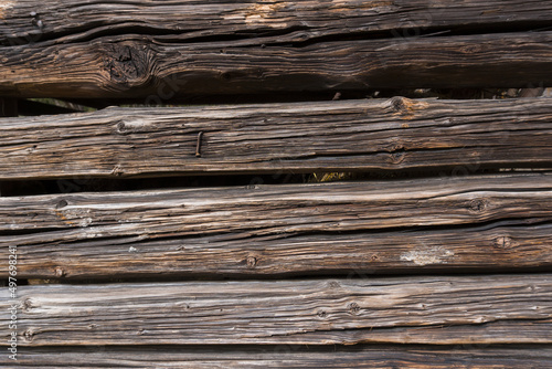 weathered barn lying logs texture wood background