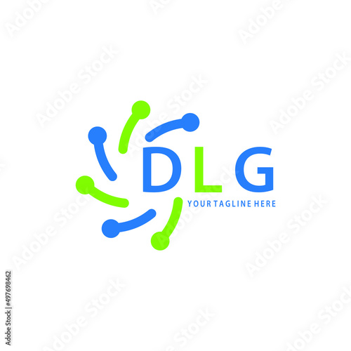 DLG logo design initial creative letter on white background.
DLG vector logo simple, elegant and luxurious,technology logo shape.DLG unique letter logo design. 
