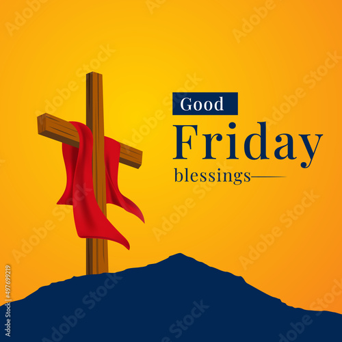 Good friday peace of holy week social media post