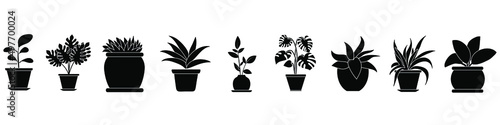 Plant icon vector set. garden illustration sign collection. grower symbol. herb logo.