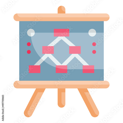 hierarchical flat icon
