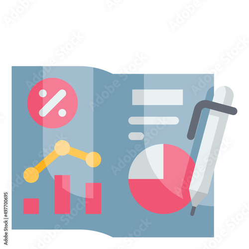 open flat icon