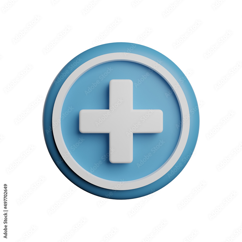 plus minus icon or medical sign 3d render plus minus icon or medical sign 3d render