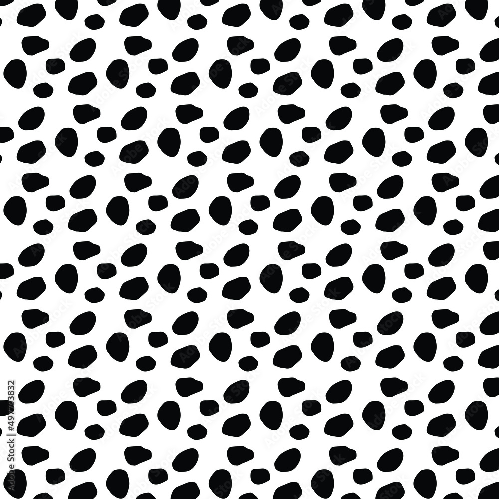 Dalmatian print pattern animal Seamless. Dalmatian skin abstract for printing, cutting and more. Dalmatian print pattern animal Seamless. Dalmatian skin abstract for printing, cutting and more.