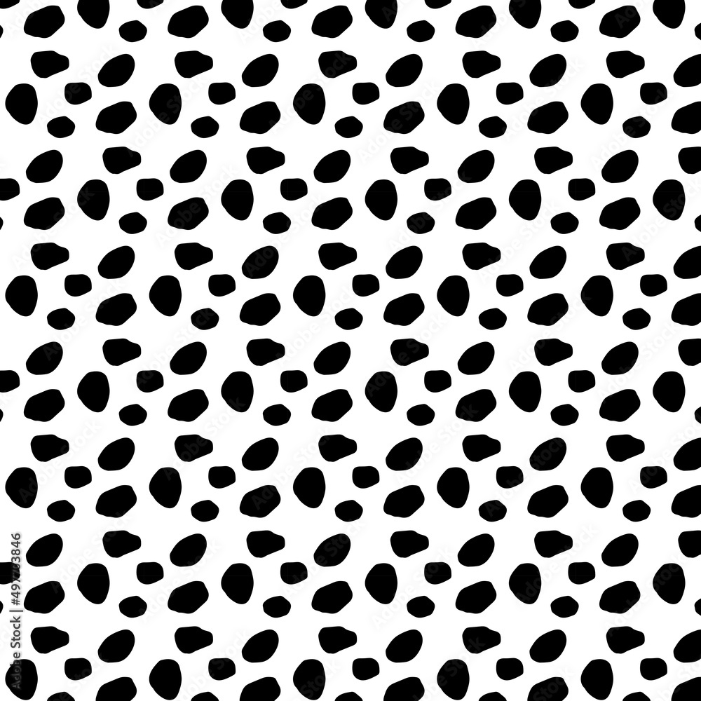 Dalmatian print pattern animal Seamless. Dalmatian skin abstract for printing, cutting and more. Dalmatian print pattern animal Seamless. Dalmatian skin abstract for printing, cutting and more.