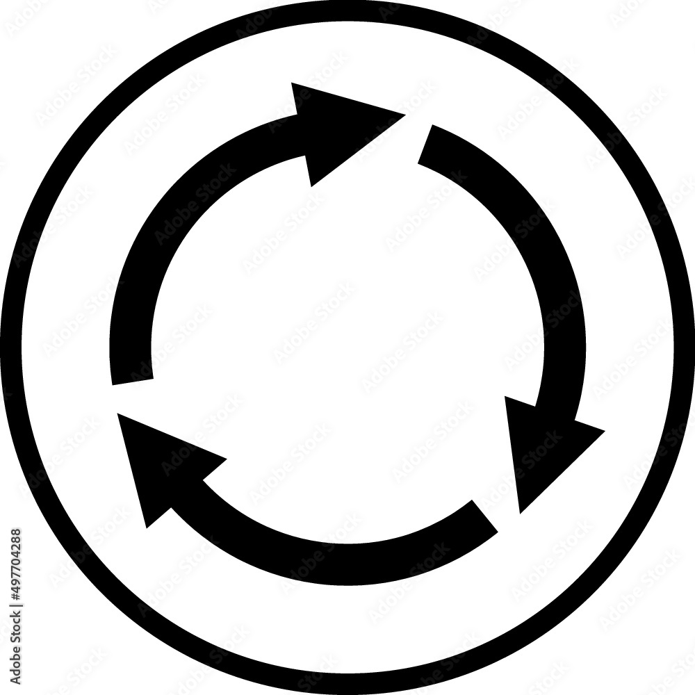Recycling and upcycling or refresh the page symbol. Arrows circle vector icon Recycling and upcycling or refresh the page symbol. Arrows circle vector icon