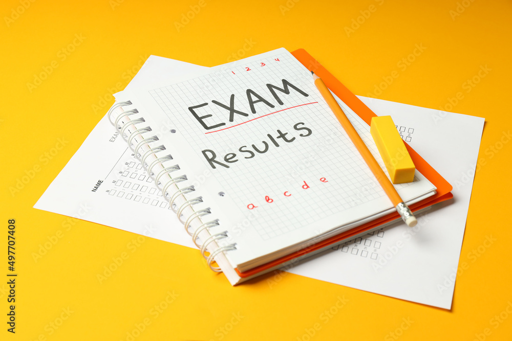 Concept of exams and tests, close up Concept of exams and tests, close up