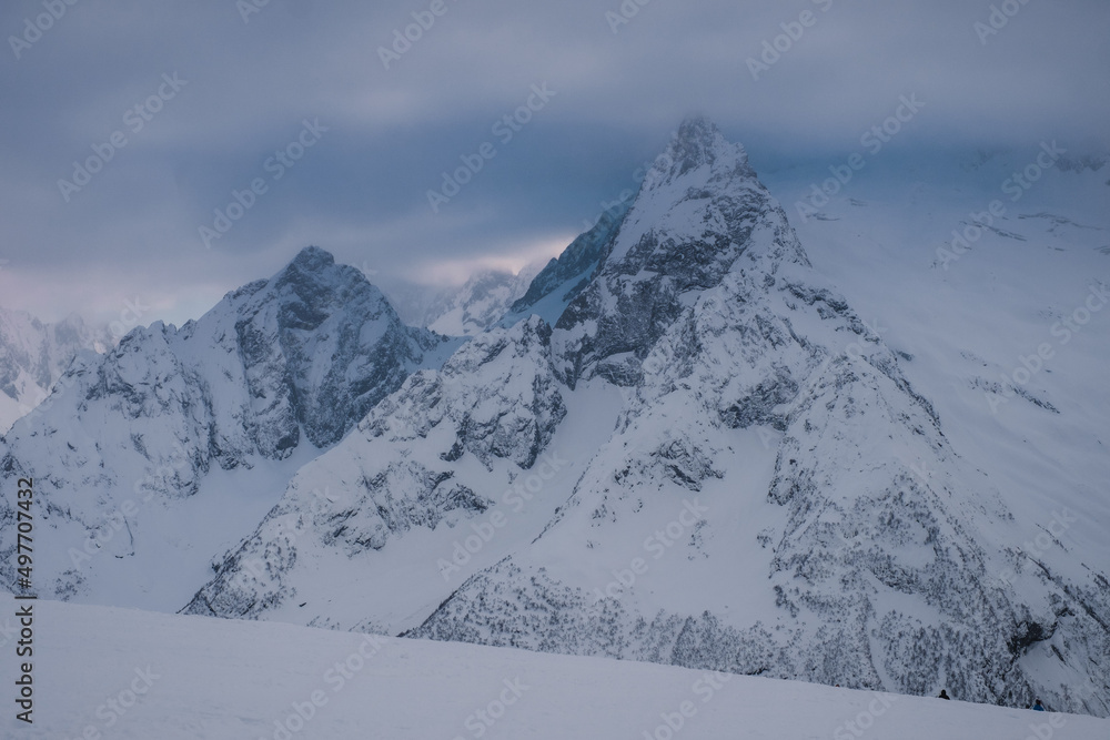 Ski resort Dombay, Karachay-Cherkessia, Russia Ski resort Dombay, Karachay-Cherkessia, Russia