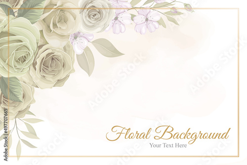 Beautiful flower background with soft colors © CLton