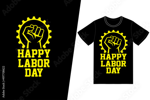 labor day t-shirt design. Labor day t-shirt design vector. For t-shirt print and other uses.